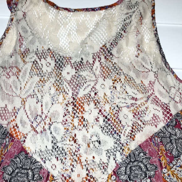 NWT Intimately free people floral combo tunic tank/mini dress - Picture 6 of 12